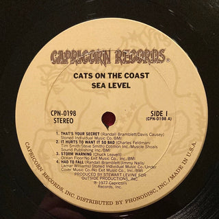 Sea Level ‎– Cats On The Coast LP (VG+) - schallplattenparadis