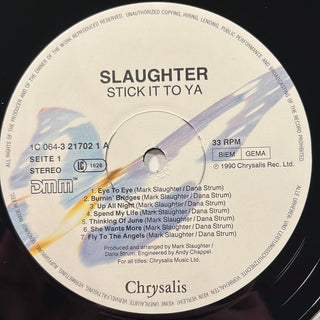 Slaughter ‎– Stick It To Ya LP (VG+) - schallplattenparadis