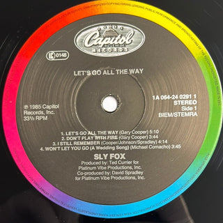 Sly Fox ‎– Let's Go All The Way LP (NM) - schallplattenparadis