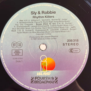 Sly & Robbie ‎– Rhythm Killers LP (VG+) - schallplattenparadis