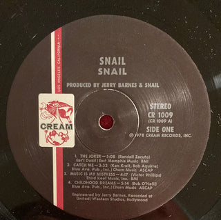 Snail  ‎– Snail LP (VG) - schallplattenparadis