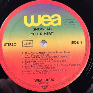 Snowball  ‎– Cold Heat LP (VG+) - schallplattenparadis