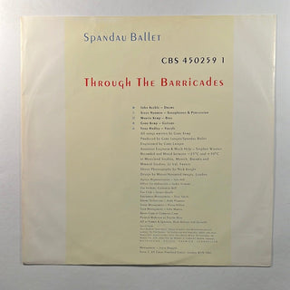 Spandau Ballet ‎– Through The Barricades LP mit OIS (VG+) - schallplattenparadis