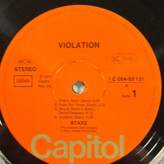 Starz ‎– Violation LP mit OIS (VG+) - schallplattenparadis