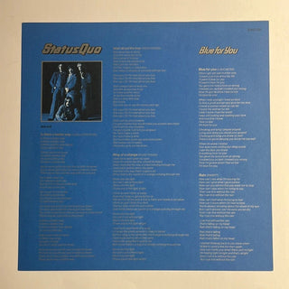 Status Quo ‎– Blue For You LP mit Beiblatt (NM) - schallplattenparadis