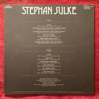 Stephan Sulke ‎– Stephan Sulke LP mit Beiblatt (NM) - schallplattenparadis
