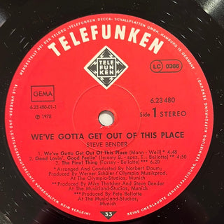 Steve Bender ‎– We've Gotta Get Out Of This Place LP (VG) - schallplattenparadis