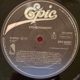 Steve Forbert ‎– Steve Forbert LP mit OIS (NM) - schallplattenparadis