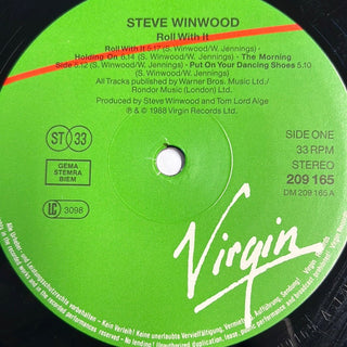 Steve Winwood ‎– Roll With It LP mit OIS (VG+) - schallplattenparadis