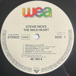 Stevie Nicks ‎– The Wild Heart LP mit Beiblatt (NM) - schallplattenparadis