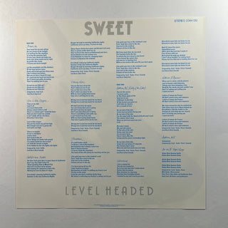 Sweet ‎– Level Headed LP mit Beiblatt (NM) - schallplattenparadis