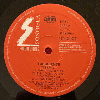 Taburiente - Astral LP mit Beiblatt (VG) - schallplattenparadis