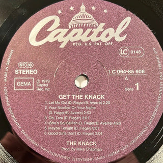 The Knack ‎– Get The Knack LP (VG+) - schallplattenparadis