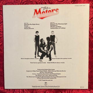 The Motors - „1“ LP (VG+) - schallplattenparadis