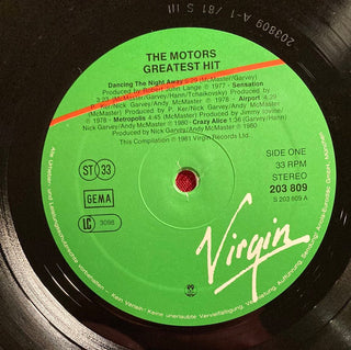 The Motors - Greatest Hits LP (VG) - schallplattenparadis