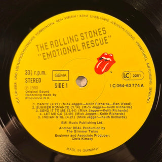 The Rolling Stones ‎– Emotional Rescue LP mit OIS (VG) - schallplattenparadis