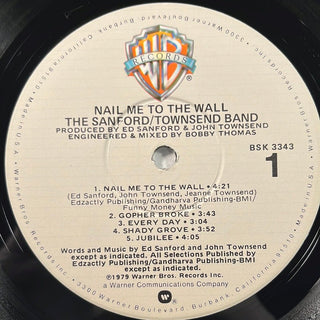 The Sanford/Townsend Band ‎– Nail Me To The Wall LP mit OIS (NM) - schallplattenparadis