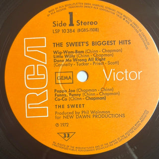 The Sweet ‎– The Sweet's Biggest Hits LP (NM) - schallplattenparadis