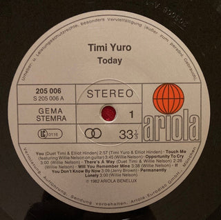 Timi Yuro - Today LP mit Beiblättern (NM) - schallplattenparadis