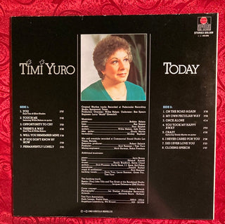 Timi Yuro - Today LP mit Beiblättern (NM) - schallplattenparadis