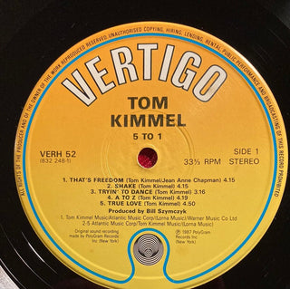 Tom Kimmel - 5 TO 1 LP (VG) - schallplattenparadis