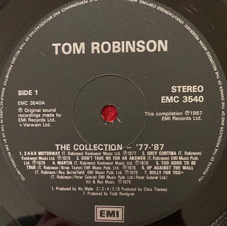 Tom Robinson ‎– The Collection 1977-87 LP (VG+) - schallplattenparadis