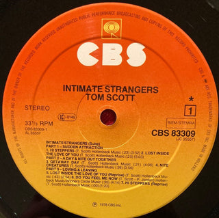 Tom Scott ‎– Intimate Strangers LP mit OIS (VG) - schallplattenparadis