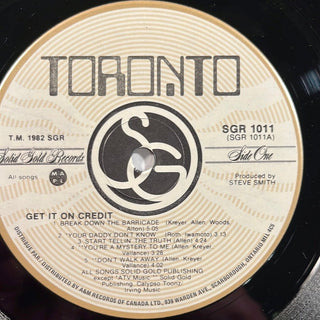 Toronto ‎– Get It On Credit LP (VG) - schallplattenparadis