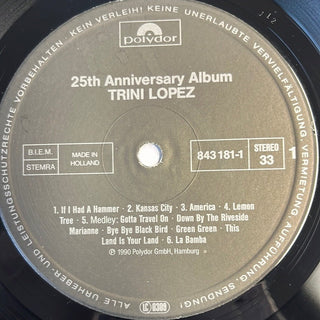 Trini Lopez ‎– 25th Anniversary Album LP (NM) - schallplattenparadis