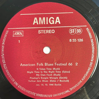 Various ‎– American Folk Blues Festival 66 - 2 AMIGA - LP (NM) - schallplattenparadis