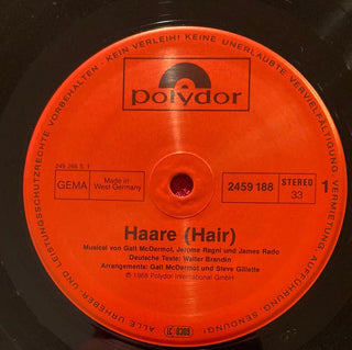 Various ‎– Haare (Hair) LP (VG+) - schallplattenparadis