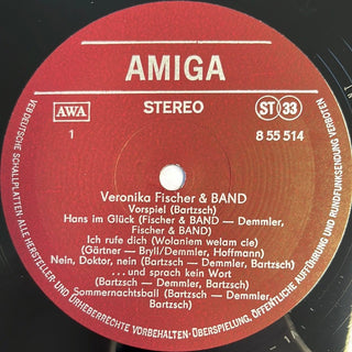 Veronika Fischer & Band ‎– Veronika Fischer & Band AMIGA - LP (VG+) - schallplattenparadis