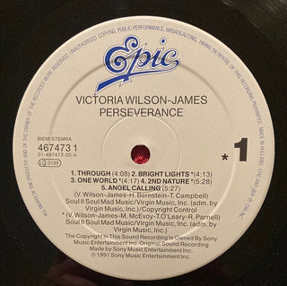 Victoria Wilson-James ‎– Perseverance LP mit OIS (NM) - schallplattenparadis