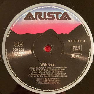 Witness - Witness LP (VG) - schallplattenparadis