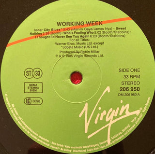 Working Week ‎– Working Nights LP (VG) - schallplattenparadis