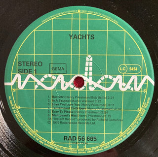 Yachts ‎– Yachts LP (VG) - schallplattenparadis